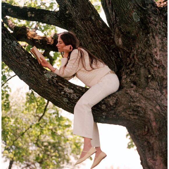 J.Crew Full Length Wide Leg Trouser Cotton Linen Blend Ivory Relaxed US 6 NWT - Picture 15 of 15